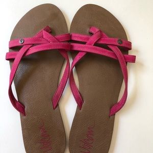 Volcom Dark Pink Sandals